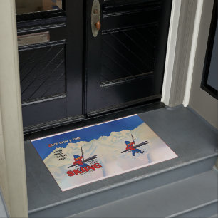 Tapete Esqui fora da porta da tapete, Pensamento de inver