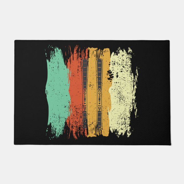 Tapete Esqui retrô (Frente)