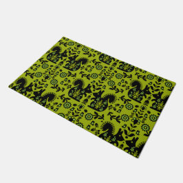 Tapete Esquilo Arte Foliar Nórdica Escandinava