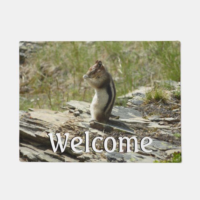 Tapete Esquilo de terra em ouro no Glaciar I (Frente)