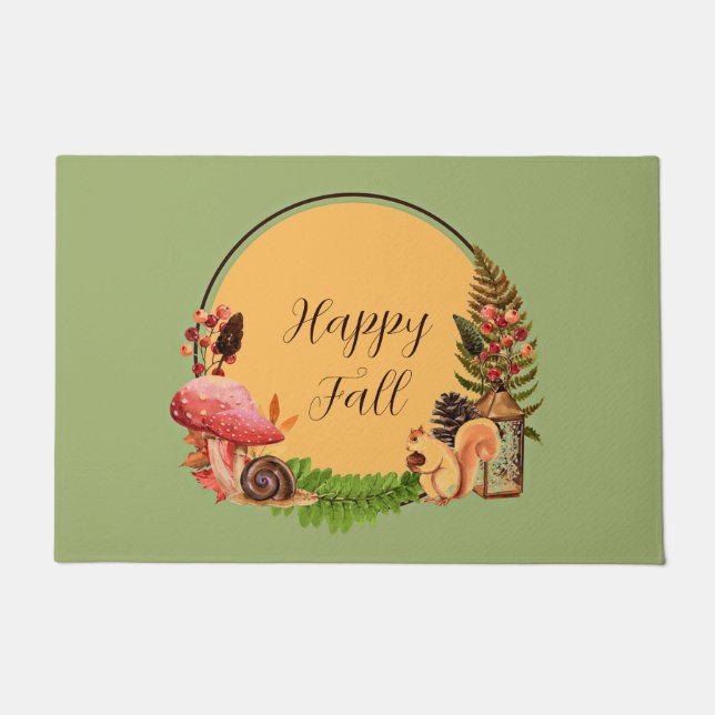 Tapete Esquilo e natureza com texto personalizável (Frente)