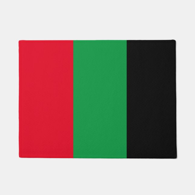 Tapete Essência Pan-Africana: Vermelho, Verde e Preto (Frente)