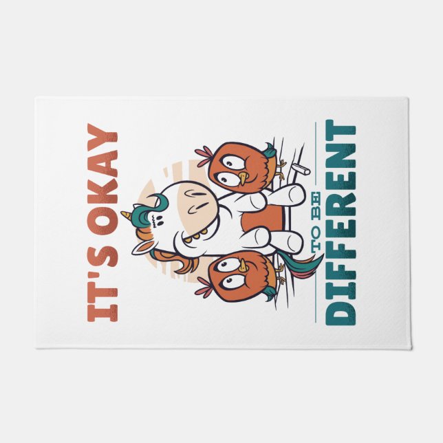 Tapete Está bem ser diferente de convite (Frente)