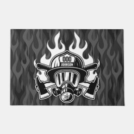 Tapete Estação Personalizada de Bombeiros de Emergência