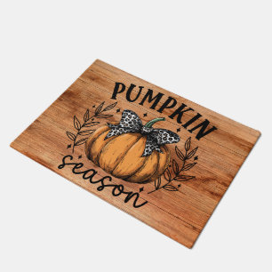 Tapete Estação Rustic Pumpkin Cai Graças Entryway