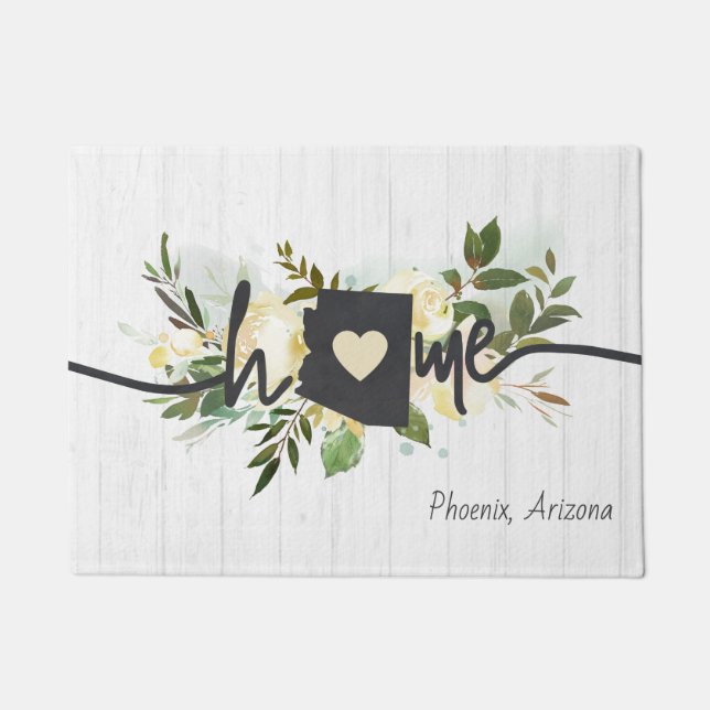 Tapete Estado da arizona Personalizou Sua Russo de Cidade (Frente)