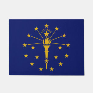 Tapete Estado de Indiana & Indiana Flag /EUA