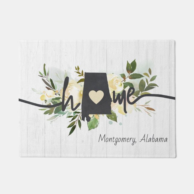 Tapete Estado do Alabama personalizou sua cidade russa (Frente)