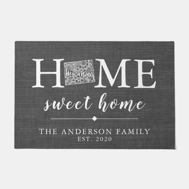 Tapete Estado Personalizado WYOMING (Frente)