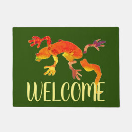 Tapete Esteira bem-vinda do lagarto bonito do geco