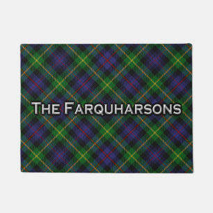 Tapete Esteira bem-vinda do Tartan escocês de Farquharso