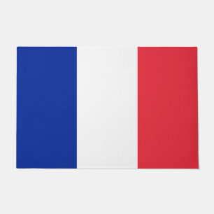 Tapete Esteira de porta com a bandeira de France