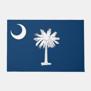 Tapete Esteira de porta com a bandeira do estado de South
