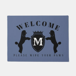 Tapete Esteira de porta customizável da caniche (filhote