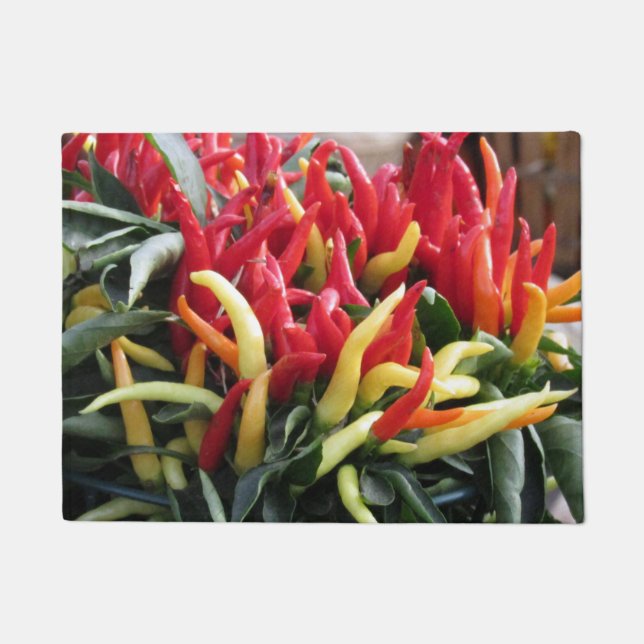 Tapete Esteira de porta das pimentas de pimentão (Frente)