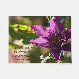 Tapete Esteira de porta do amor e da paz