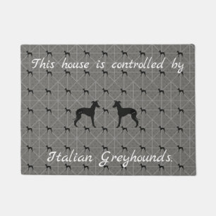Tapete Esteira de porta do cão de Iggy do galgo italiano
