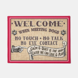 Tapete Esteira de porta do cão - nenhum toque nenhuma