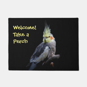 Tapete Esteira de porta do Cockatiel