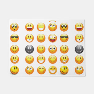 Tapete esteira de porta do doormat dos emojis