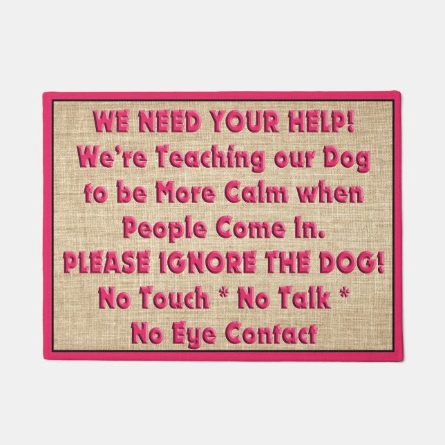 Tapete Esteira de porta do treinamento do cão (Frente)