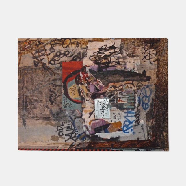 Tapete Esteira de porta dos grafites do East Village (Frente)