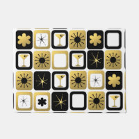 Esteira de porta Dourado glamoroso retro