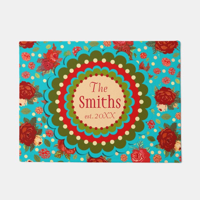 Tapete Esteira de porta elegante conhecida feita sob (Frente)