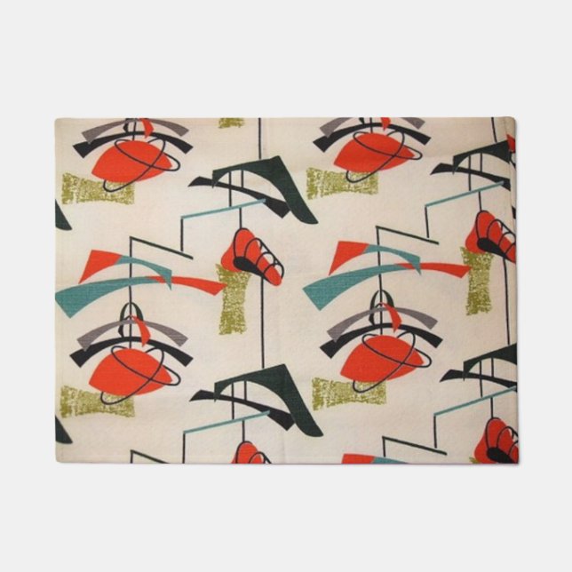 Tapete Esteira de porta móvel atômica moderna do meio (Frente)