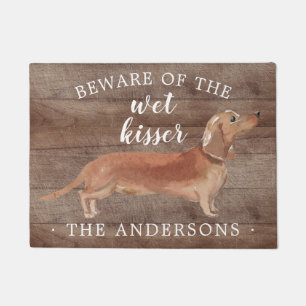 Tapete Esteira de porta personalizada cão do Dachshund d