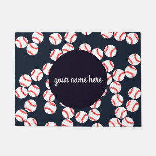 Tapete Esteira de porta personalizada do basebol