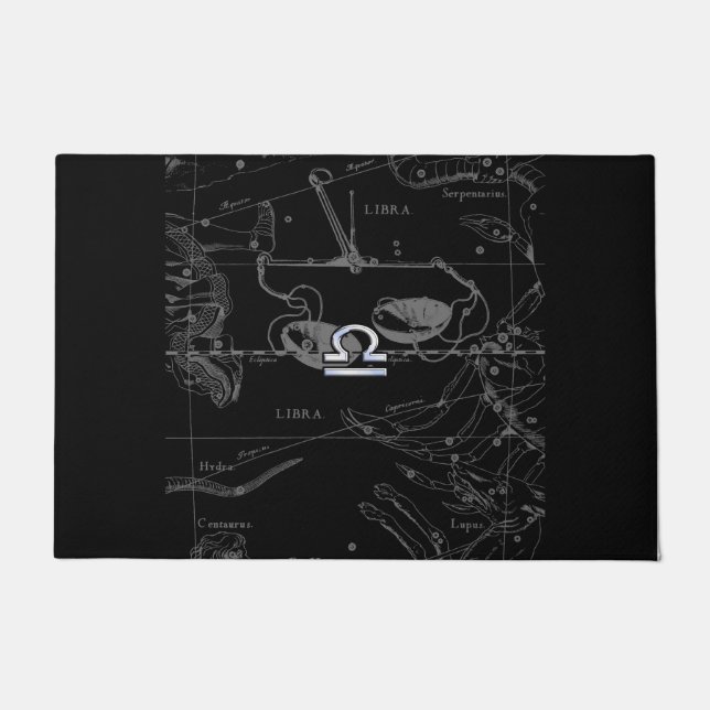 Tapete Estilo Cromo Libra Zodiac Sinal em Hevelius (Frente)