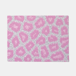 Tapete Estilo do leopardo de neve - rosa de prata