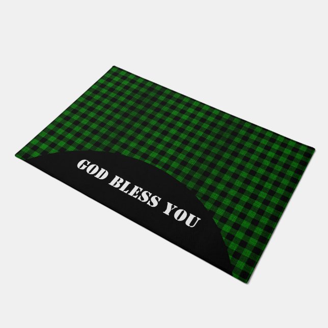 Tapete Estilo Lumberjack - tecido verde + suas ideias (Inclinado)