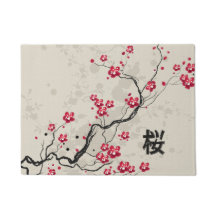 Estilo Oriental Sakura Cherry Blossom Art