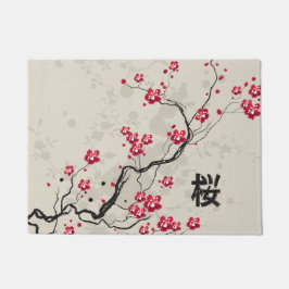 Tapete Estilo Oriental Sakura Cherry Blossom Art