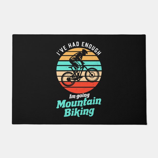 Tapete Estou Indo Para A Bicicleta Montanha (Frente)