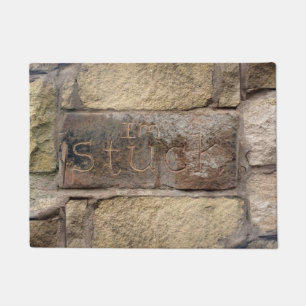 Tapete "Estou preso", outro tijolo na parede