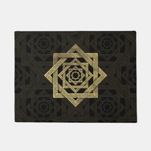 Tapete Estrela dourada de Lakshmi - Ashthalakshmi (Frente)