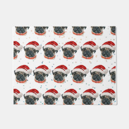 Tapete Estrelas de Natal de Pug Dog Breed