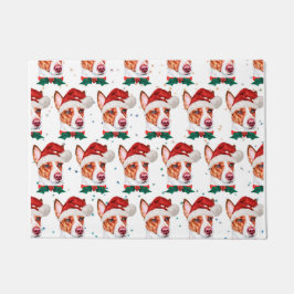 Tapete Estrelas de Natal do Cachorro Podengo Português