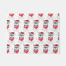 Tapete Estrelas de Natal para Cachorros Siberianos