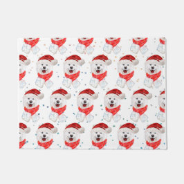 Tapete Estrelas de Natal Samoyed Dog Breed