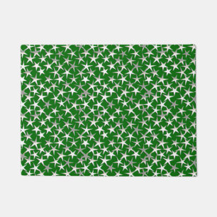 Tapete Estrelas de Textura Metálica em Emerald Green