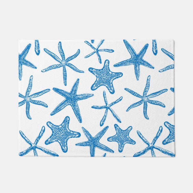 Tapete Estrelas do mar em azul (Frente)