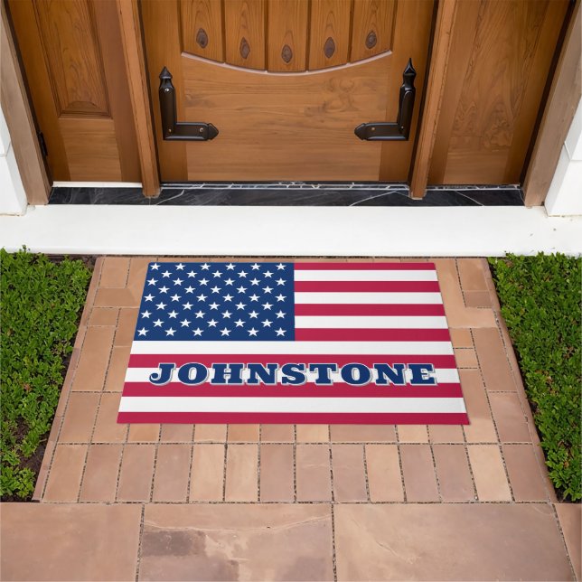 Tapete Estrelas e faixas de bandeira americanas (Ar livre)