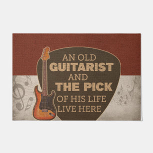 Tapete Estúdio Vintage mat, porta de violão personalizada