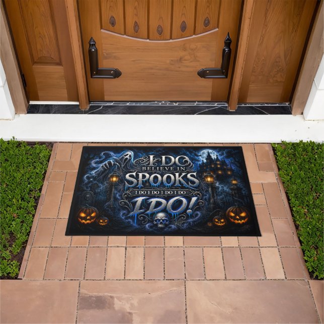 Tapete Eu Acredito em Espíritos Halloween (Ar livre)