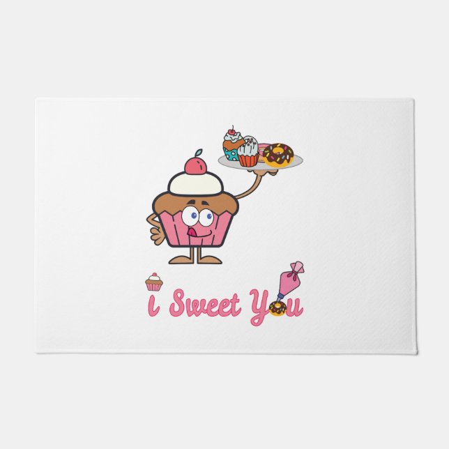 Tapete Eu Adoço Você com um Cupcake (Frente)