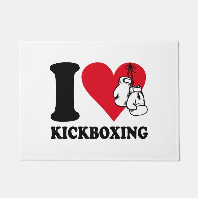 Tapete Eu adoro o kickboxe (Frente)
